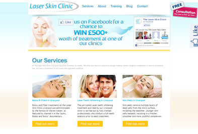 web design liverpool - laser skin clinic