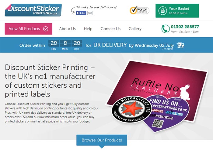 Custom Adhesive Sticker Printing