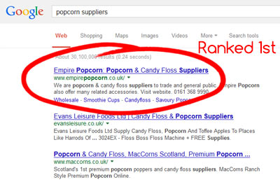 Popcorn Suppliers