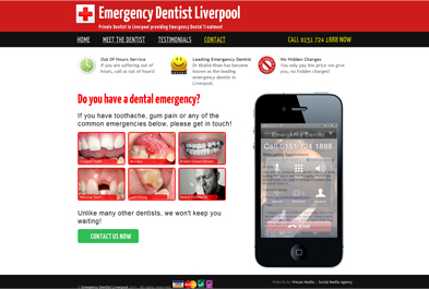 web design liverpool - emergency dentist liverpool