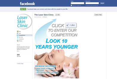 the laser skin clinic facebook business page